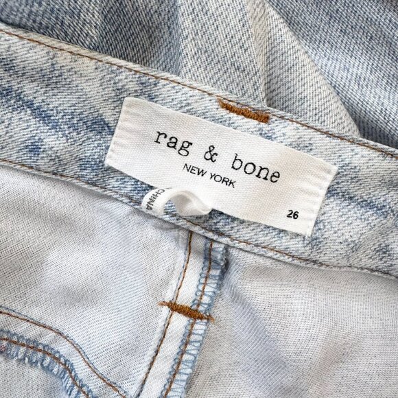 Rag & Bone Alex Miramar Liquid High Rise Straight Jeans Light Wash 26 - Picture 8 of 12